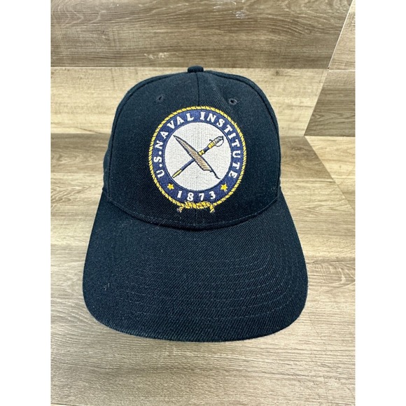 U.S. NAVAL INSTITUTE 1873 The Corps Santa Barbara US Navy Black Hat Adjustable - Picture 2 of 8